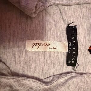 Final Touch Light Heather Gray Tee with Brand Tag